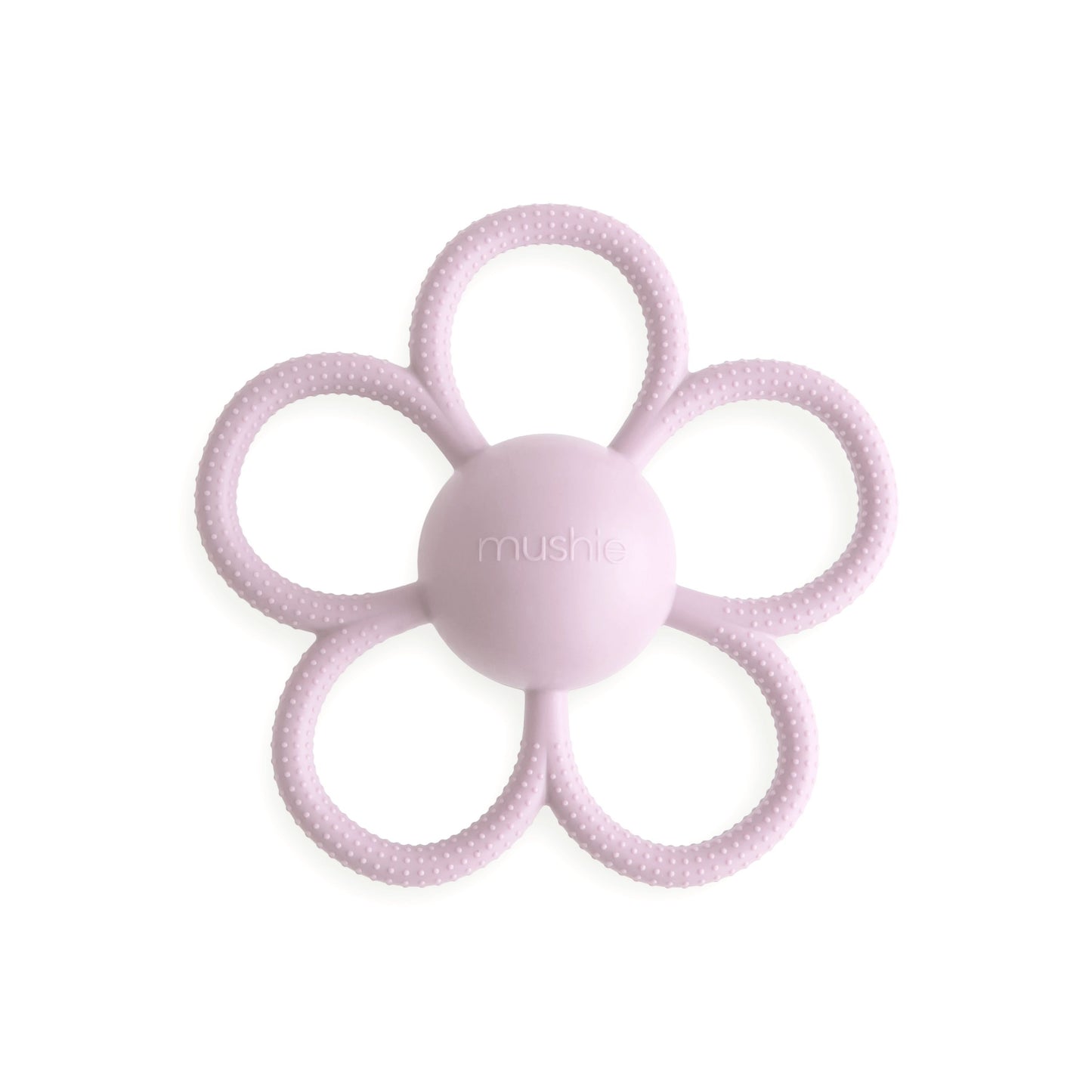 bijtring/rammelaar daisy, soft lilac - MUSHIE