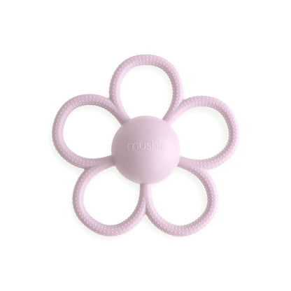 bijtring/rammelaar daisy, soft lilac - MUSHIE