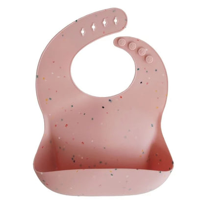 siliconen eetslab powder pink, confetti - MUSHIE
