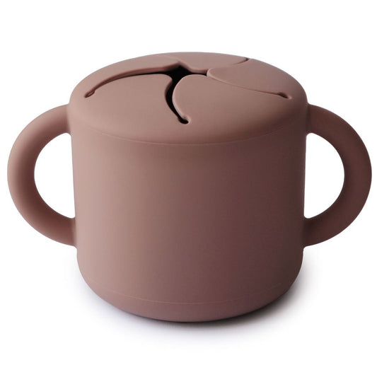 snack cup silicone, cloudy mauve - MUSHIE