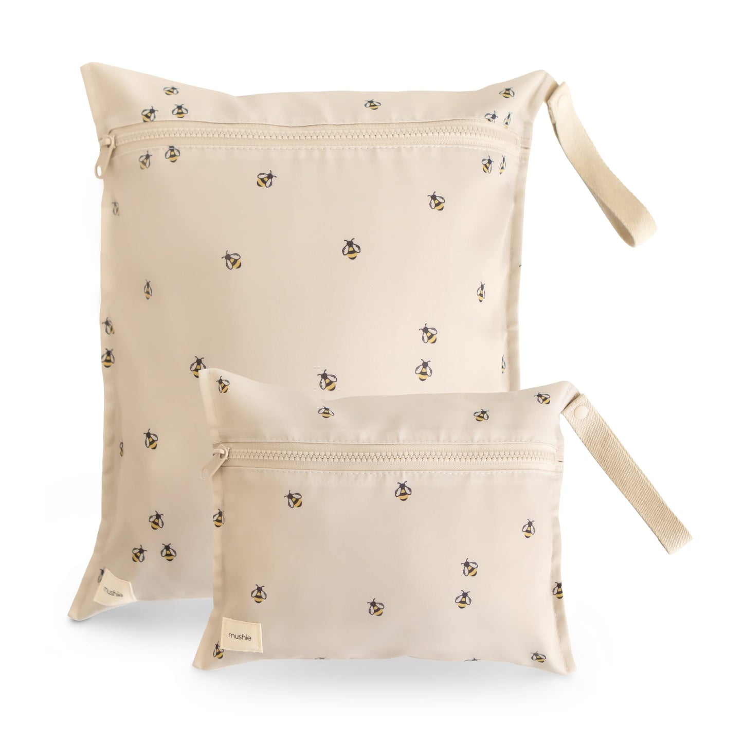 wet bag 2-pack, bees - MUSHIE