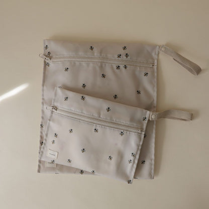 wet bag 2-pack, bees - MUSHIE