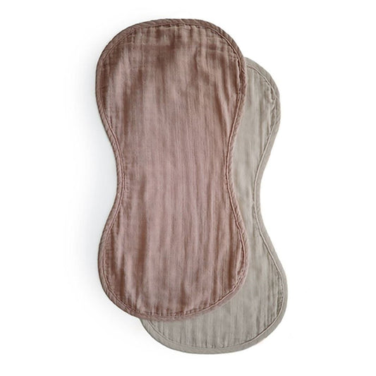 spuugdoek 2-pack, natural/fog – MUSHIE