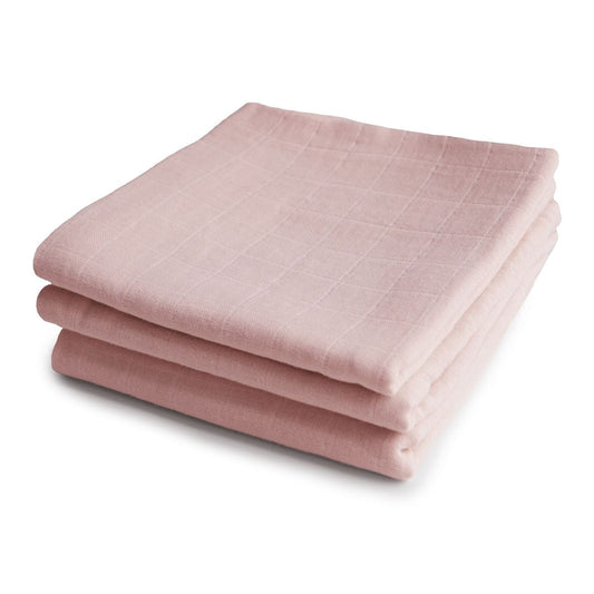 verzorgingsdoek, 3-pack, blush - MUSHIE