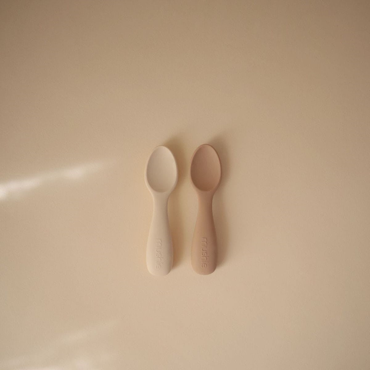 set eetlepels, natural/shifting sand, 2de leeftijd - MUSHIE