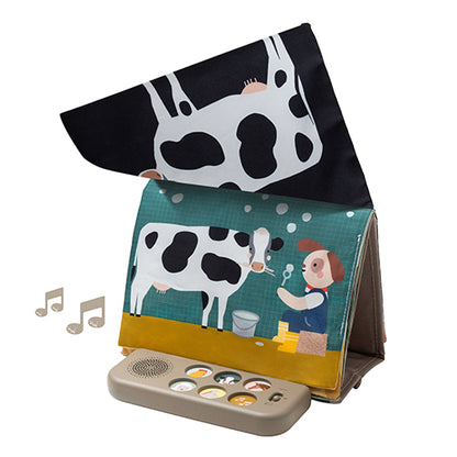 boekje tummy time, farm musical - TAF TOYS