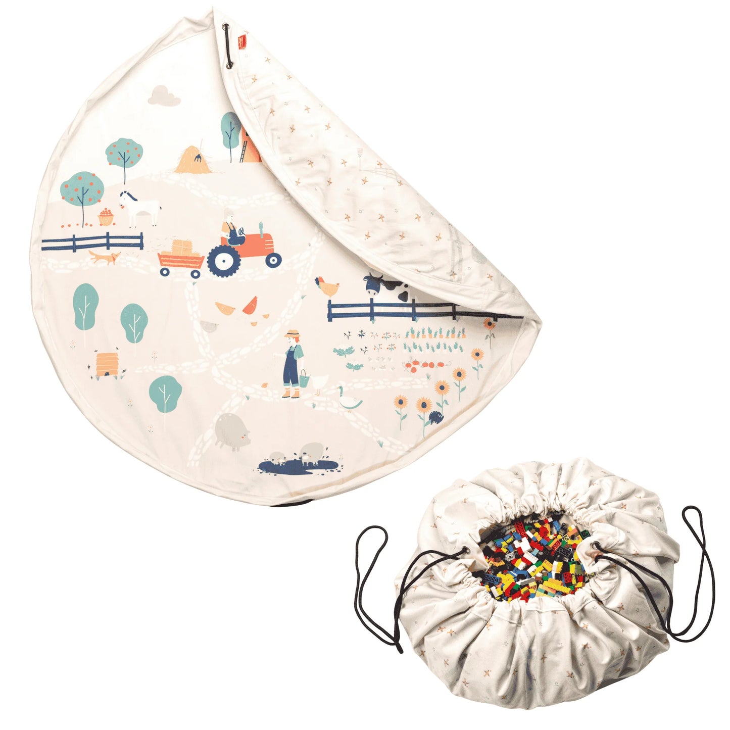opbergzak/speelmat noomad, farm – PLAY & GO
