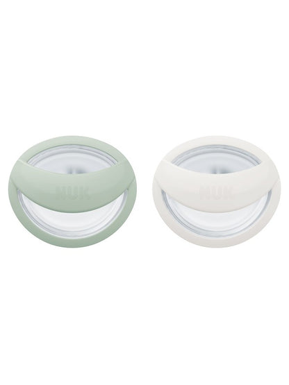 fopspeen mommyfeel 2 pack, mint/offwhite, 0-9 mnd. - NUK