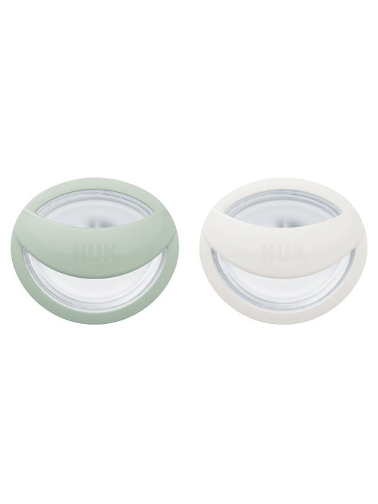 fopspeen mommyfeel 2 pack, mint/offwhite, 0-9 mnd. - NUK