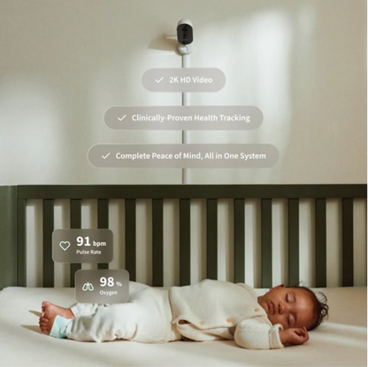 babyfoon dream duo, dream sock + cam dream sight, bedtime blue - OWLET