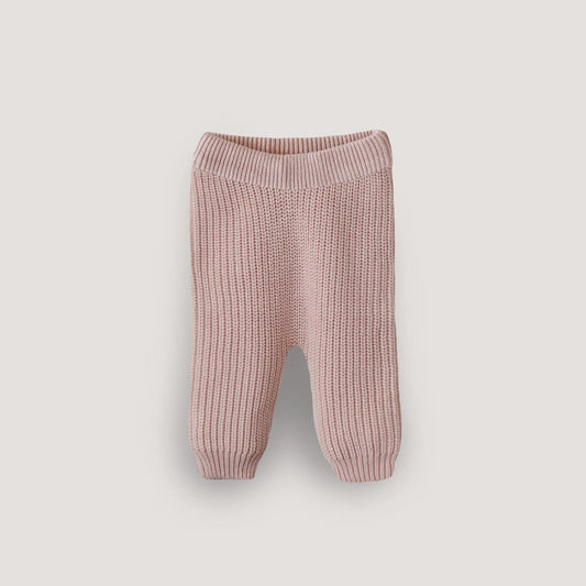 broek chunky knit, blush - MUSHIE