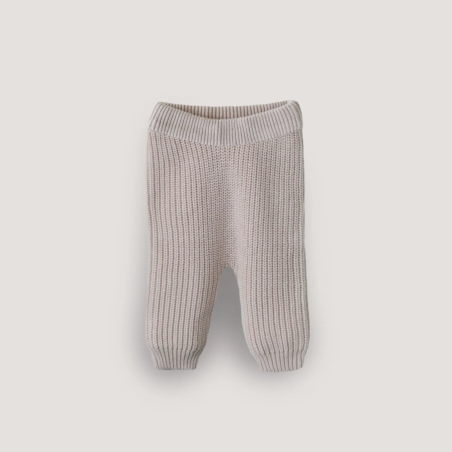 broek chunky knit, beige - MUSHIE