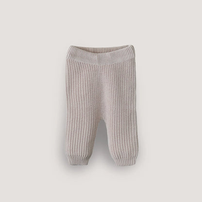 broek chunky knit, beige - MUSHIE