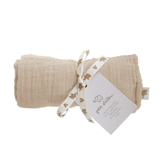 dekentje NOOSHI, sand - PETIT STELLOU
