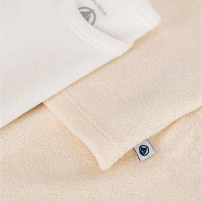 ensemble badstof, 3 stuks, beige - PETIT BATEAU