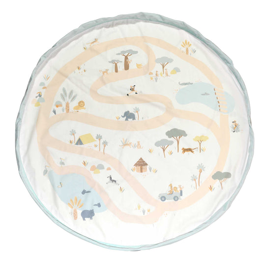 opbergzak/speelmat activity, jungle/safari – PLAY & GO