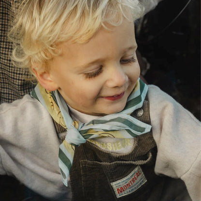 sjaal pomme club smilin', dreamy blue - ATELIER POMME