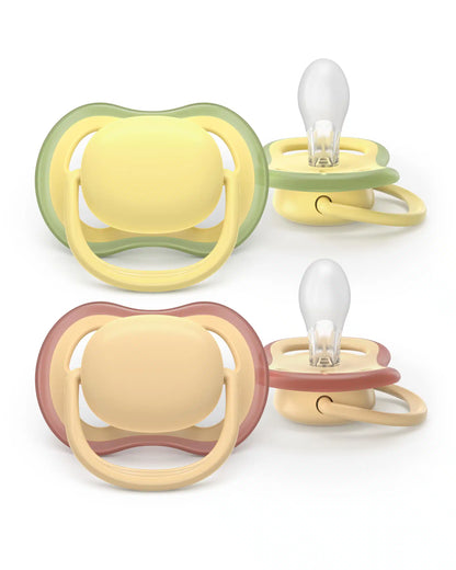 fopspeen air, geel beige, 0-6 mnd. - AVENT