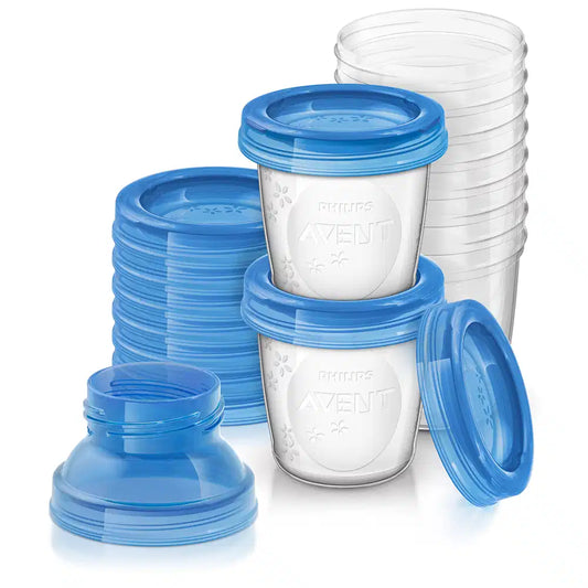 bewaarbekers moedermelk, blauw - AVENT