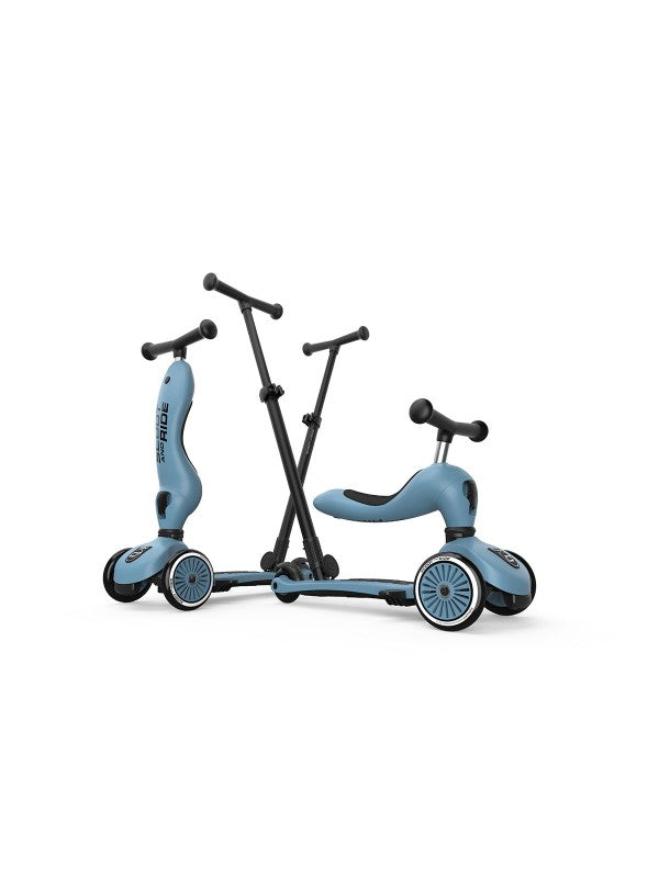 fiets/step highgwaykick 1 push & go, steel - SCOOT & RIDE