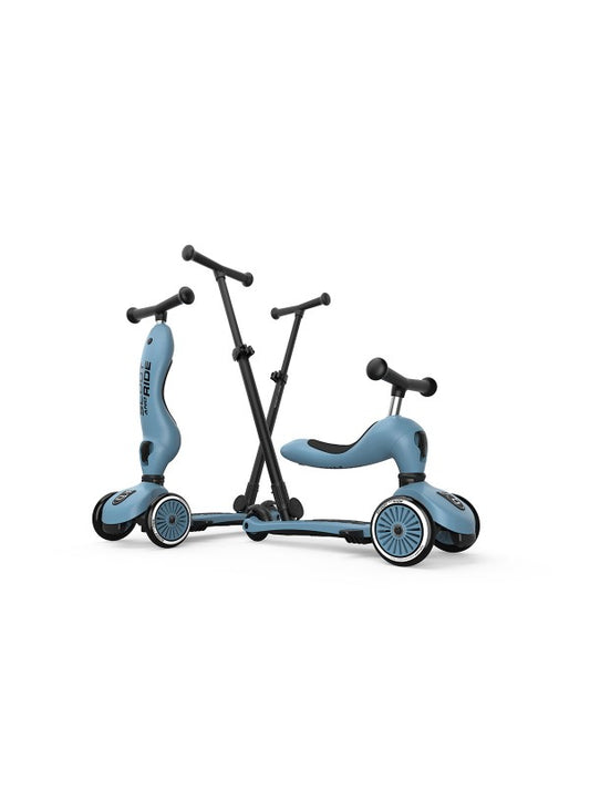 fiets/step highgwaykick 1 push & go, steel - SCOOT & RIDE