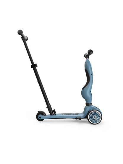 fiets/step highgwaykick 1 push & go, steel - SCOOT & RIDE