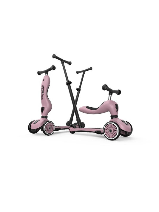 fiets/step highgwaykick 1 push & go, wildberry - SCOOT & RIDE