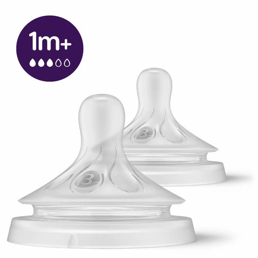 zuigspeen natural 3.0, 1m+ T3, duo - AVENT
