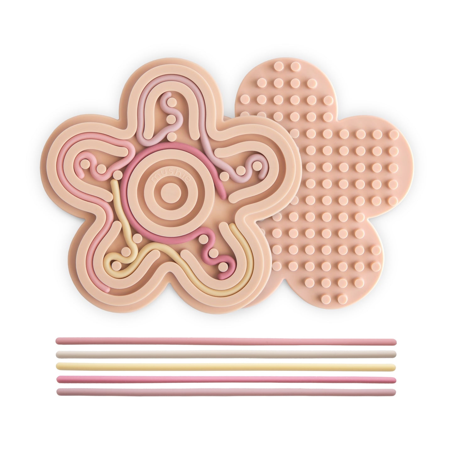 sensorisch speelgoed bloem, pastel - MUSHIE
