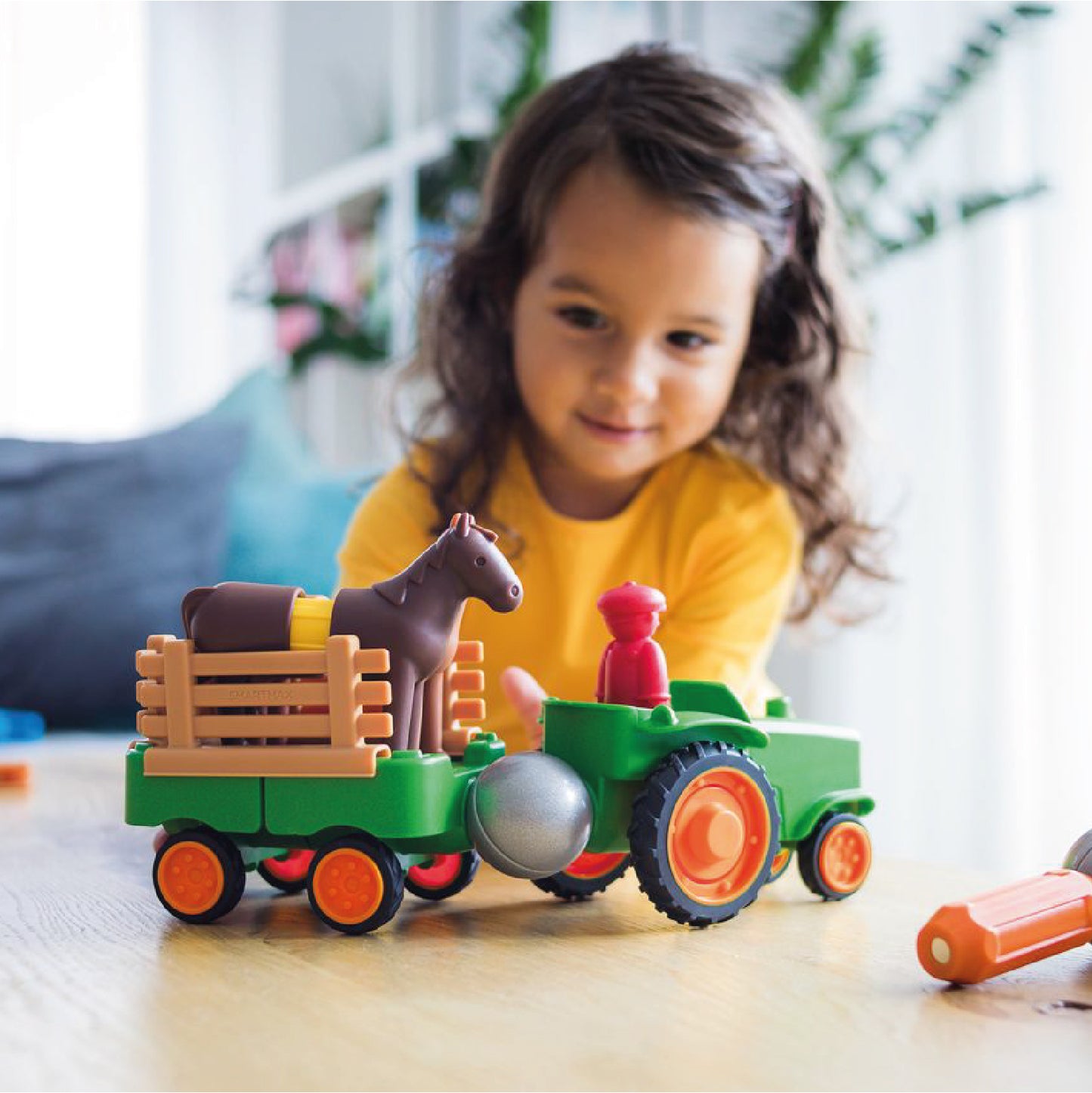 magnetisch speelgoed 'my first', tractor set - SMARTMAX