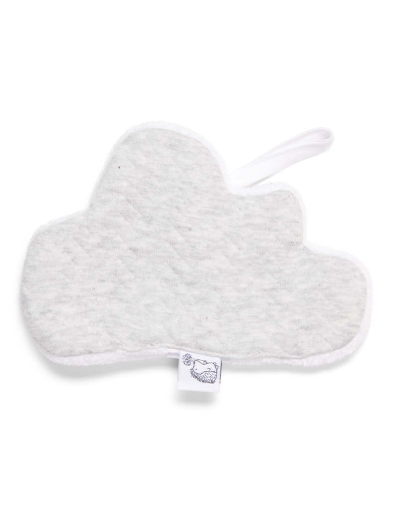 fopspeendoekje cloud, chevron light grey melange - POETREE KIDS