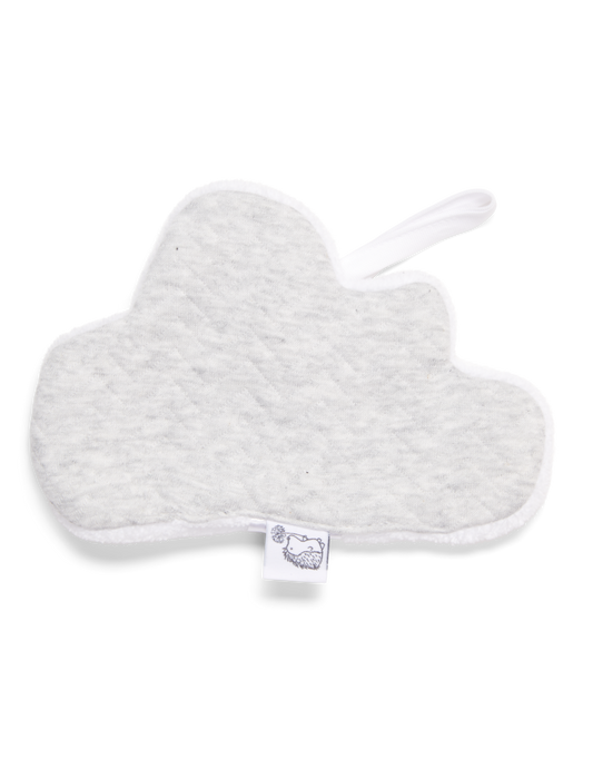 fopspeendoekje cloud, chevron light grey melange - POETREE KIDS