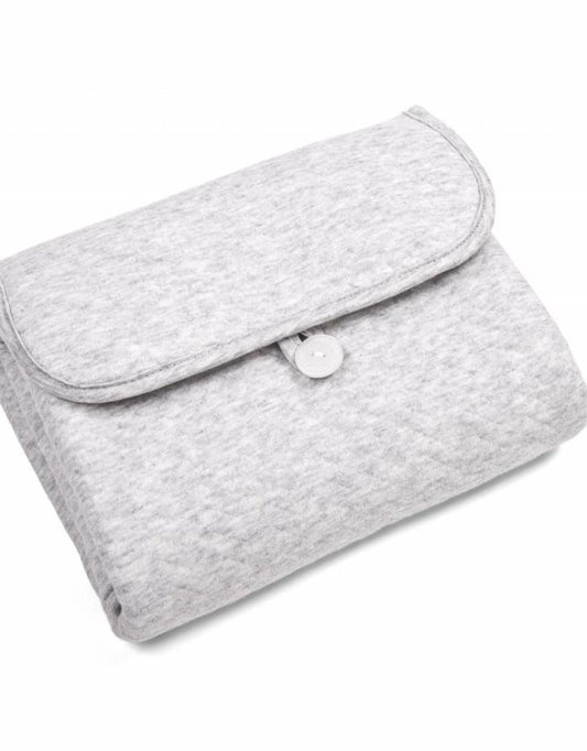 verschoningsmatje, chevron light grey mélange - POETREE KIDS