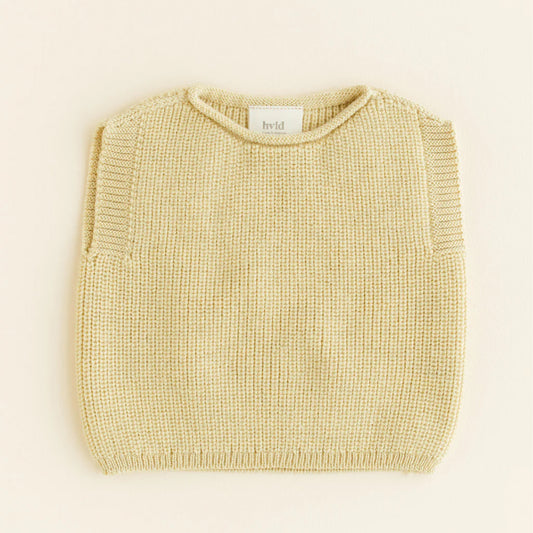 vest harvey, 0-6 mnd., light yellow - HVID
