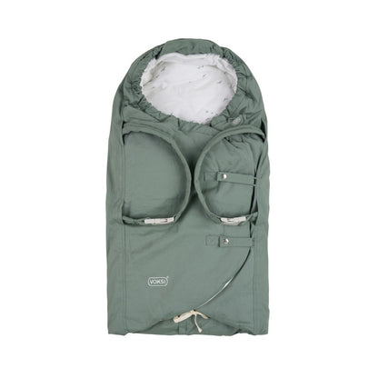 soepele draagmand/voetenzak carry, sea green - VOKSI