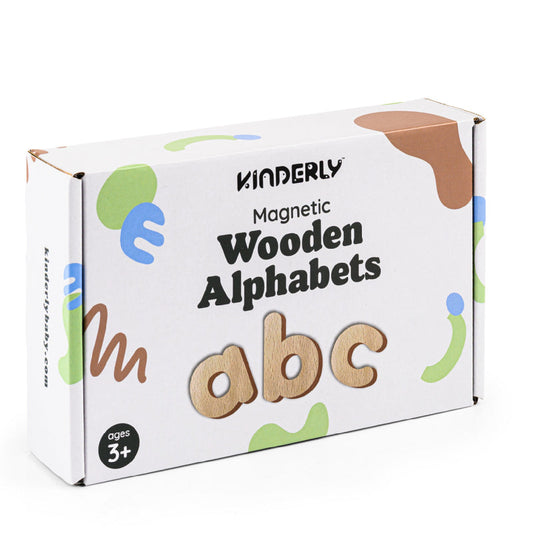 magnetische puzzel, wooden alphabets - KINDERLY