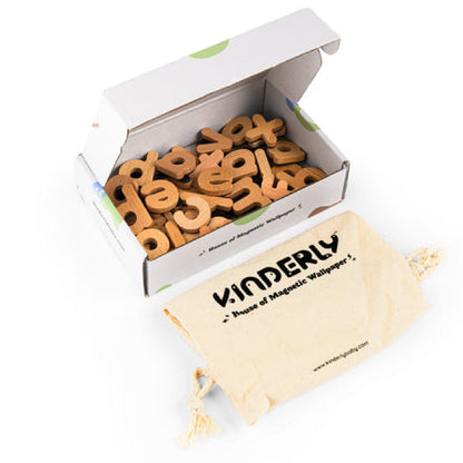 magnetische puzzel, wooden alphabets - KINDERLY