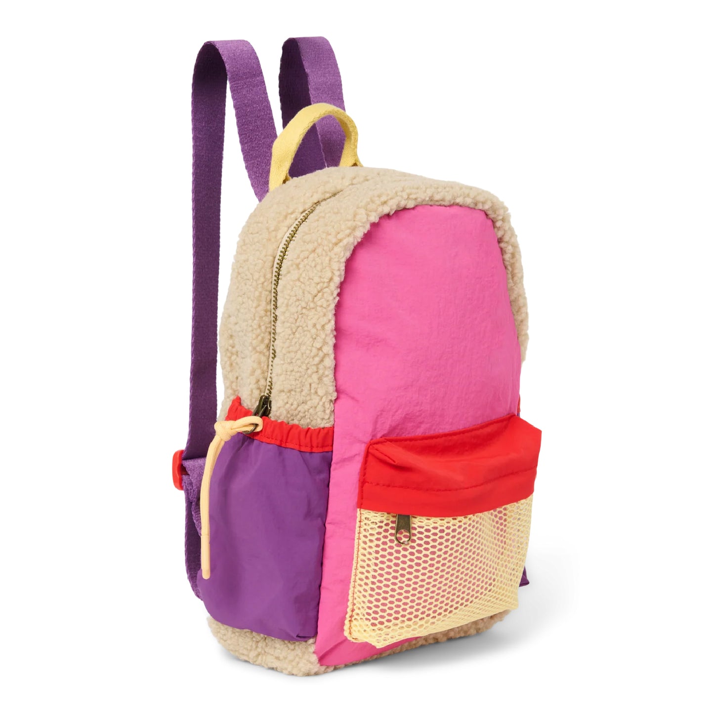 rugzak mini patchwork, bright pink - STUDIO NOOS