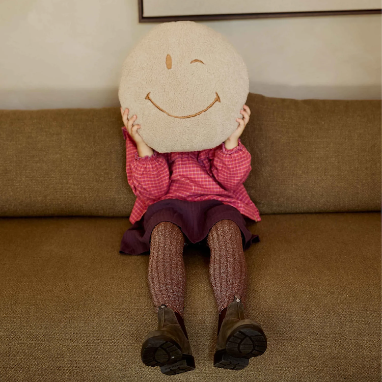 kussen smiley, teddy - ATELIER POMME