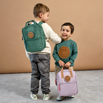 rugzak mini square little gang, dark green - LÄSSIG