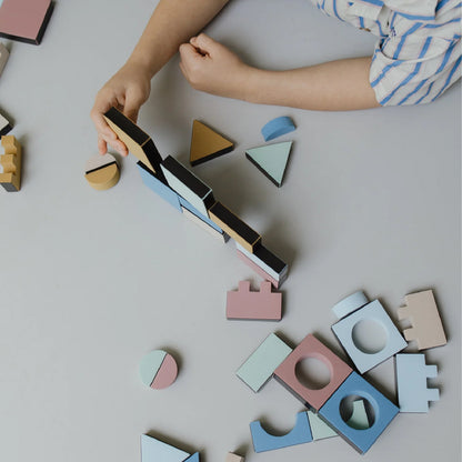 magnetisch speelgoed, 54 foam blocks - MOES