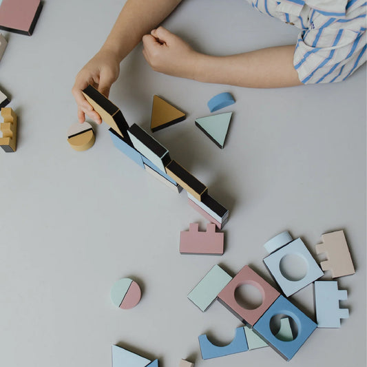 magnetisch speelgoed, 54 foam blocks - MOES