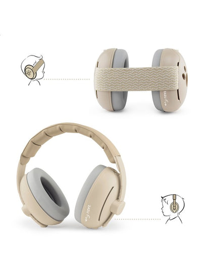 gehoorbeschermer baby & junior, taupe - ZAZU